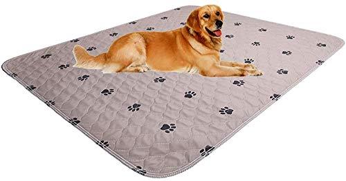 SincoPet Reusable Pee Pad + Free Puppy Grooming Gloves/Quilted, Fast Absorbing Machine Washable Dog Whelping Pad/Waterproof Puppy Training Pad/Housebreaking Absorption Pads 1 Pack (48"x72") Brown - PawsPlanet Australia