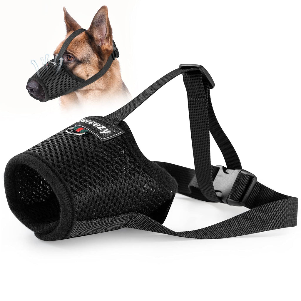 Dog Muzzle, Mesh Breathable Dog Muzzles for Biting Barking and Chewing, Adjustable Pets Muzzle for Small Medium Large Extra Dogs with Velcro and Buckle - PawsPlanet Australia