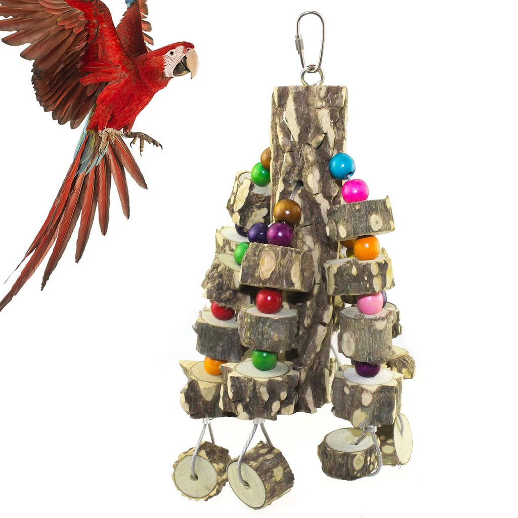 DGSL Bird Parrot Toys Parakeet Cages Hanging Swing Toy Bird Cage Accessories for Parakeets, Parrots, Cockatiels, Macaws, African Greys - PawsPlanet Australia