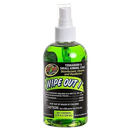Zoomed Wipeout Reptile Terrarium Cleaner (8.75oz) - with Attached DBDPet Pro-Tip Guide - PawsPlanet Australia