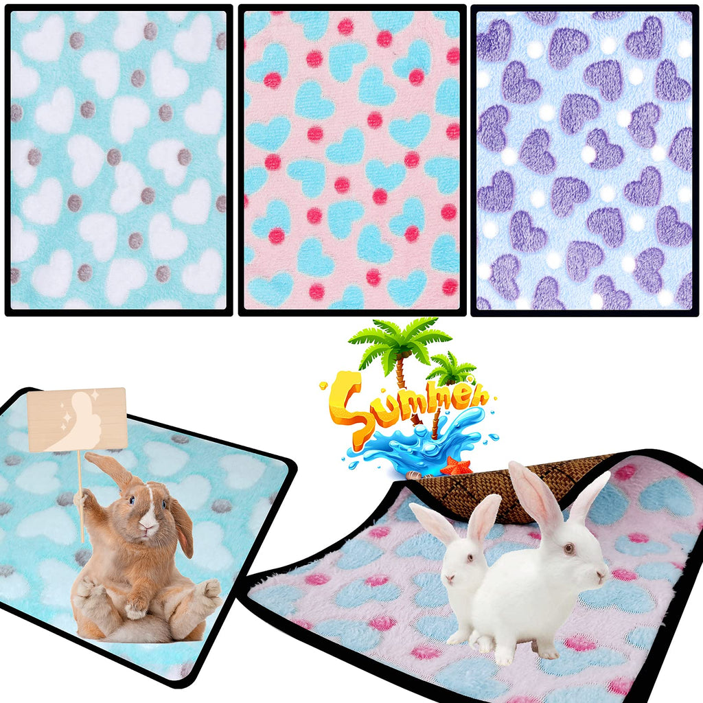 3 Pieces of Hamster Bunny Mat Bunny Bedding Small Animal Bed Guinea Pig Bed mats for Bunnies Mat Guinea Pig Hideout,Use it Cool in Summer, and use a Warm pet mat in Autumn Love - PawsPlanet Australia