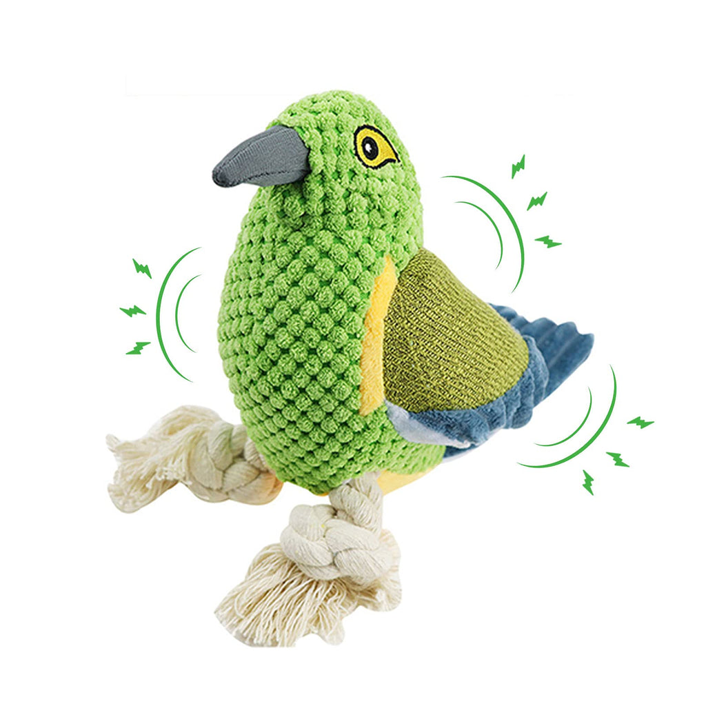 Plush Puppy Dog Toy, Squeaky Dog Toys for Aggressive Chewers Interactive Stuffed Dog Toys with Crinkle Paper Rope, Indestructible Cute Durable Dog Chew Toys for Puppies Small Medium Breed Dogs(Thrush) Thrush - PawsPlanet Australia