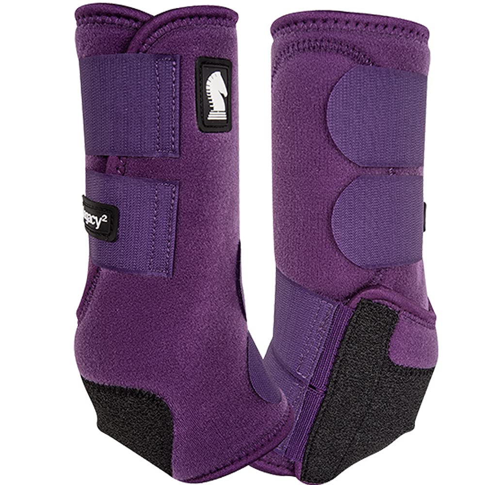 Classic Rope Company Legacy2 Front Protective Boots 2 Pack Eggplant M - PawsPlanet Australia