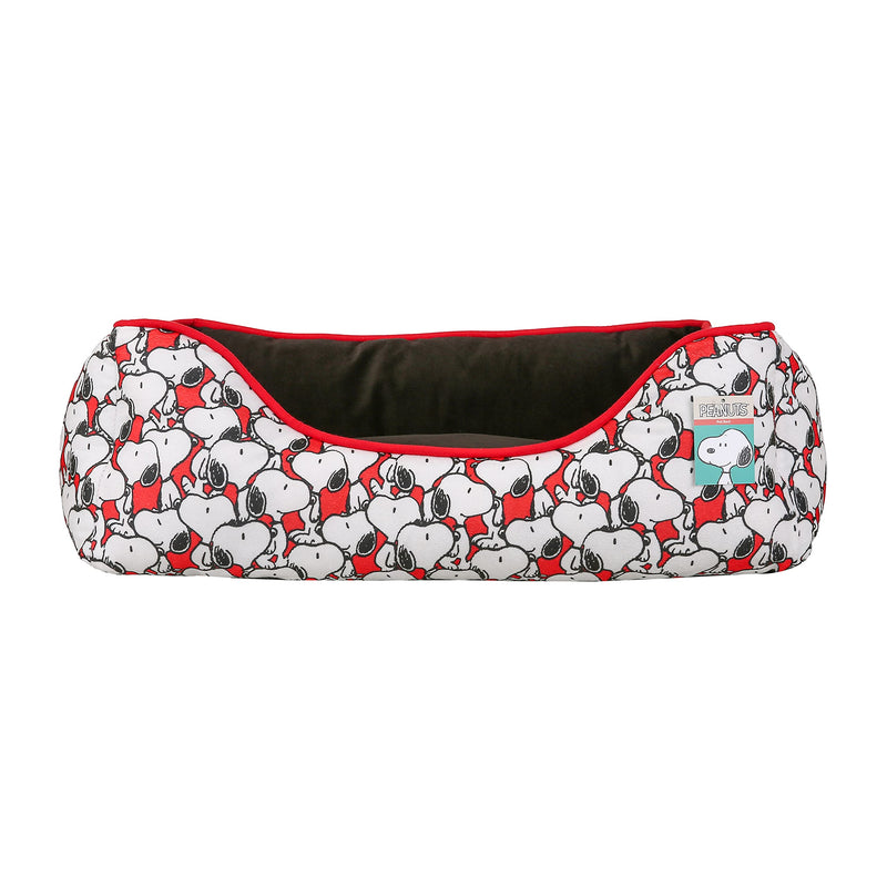 Peanuts Snoopy & Woodstock Cuddler Dog Bed - Elevated Dog Bed - Plush Washable Dog Bed for All Dogs, 24" x 19" x 8" - Cat Bed, Dog Beds, Dog Crate Bed, Pet Bed, Puppy Bed, Bed for Dog, Doggie Bed - PawsPlanet Australia