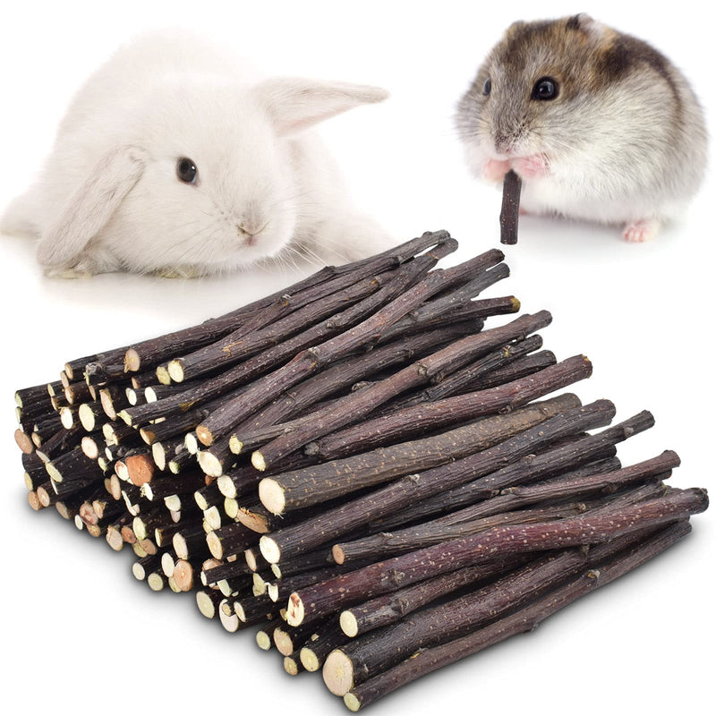 ERKOON 300g or 500g Organic Natural Apple Sticks Small Animals Molar Treats Chew Toys Apple Branch for Hamster Rabbit Bunny Guinea Pig Chinchilla Squirrel 10.5 Ounce (Pack of 1) - PawsPlanet Australia