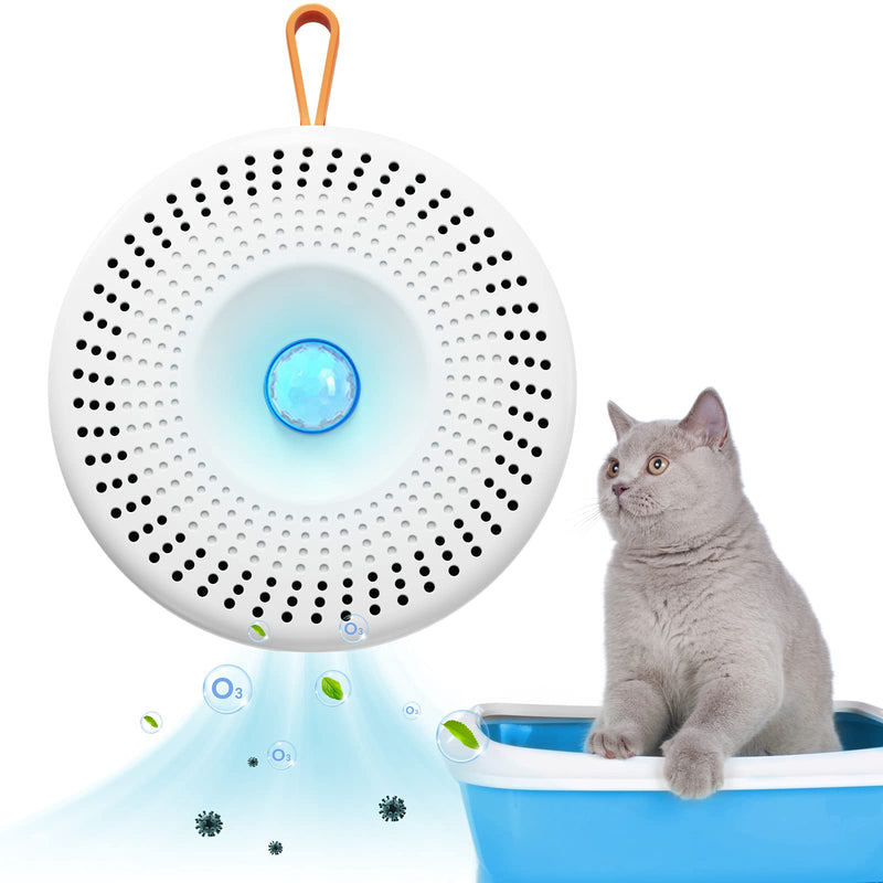 FunniPets Cat Litter Deodorizer, 90% Deodorization Cat Litter Box Odor Eliminator Rechargeable Dust-Free Cat Litter Smell Eliminator for Litterboxes, Bathroom and Kitchen - PawsPlanet Australia