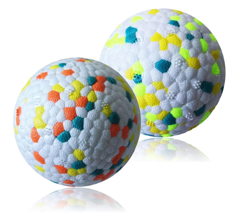 Dog Balls （2 Pack） Ronilp Lightweight for Throwing for Water Indestructible for Large Medium and Puppies Aggressive chewers for Water Jumping Fetch Toss and so on - PawsPlanet Australia