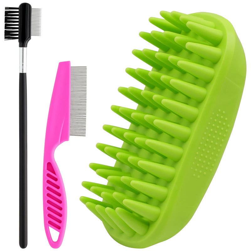 GUBCUB Pet Shampoo Brushes, Pet Mouse Grooming Shower Bath Brush, Soothing Massage Rubber Curry Comb for Long Short Haired Dogs and Cats - PawsPlanet Australia