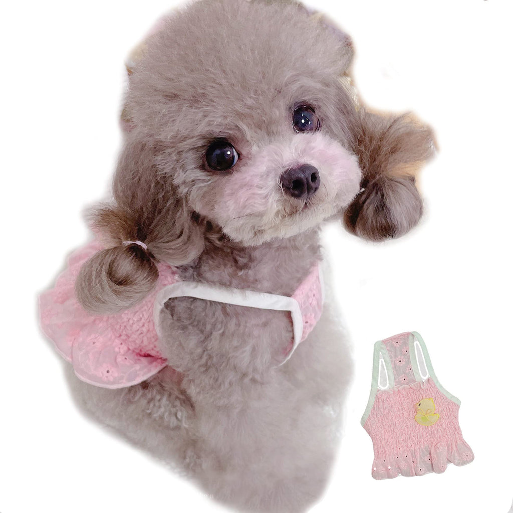 KILLUA Dog Dresses Pet Clothes Cute Style Pink Short Dress,Spring, Summer and Autumn,Suitable for Cat Puppy in Parties, Important Occasions.Girl Series:21d-02 (Pink, XS) X-Small - PawsPlanet Australia