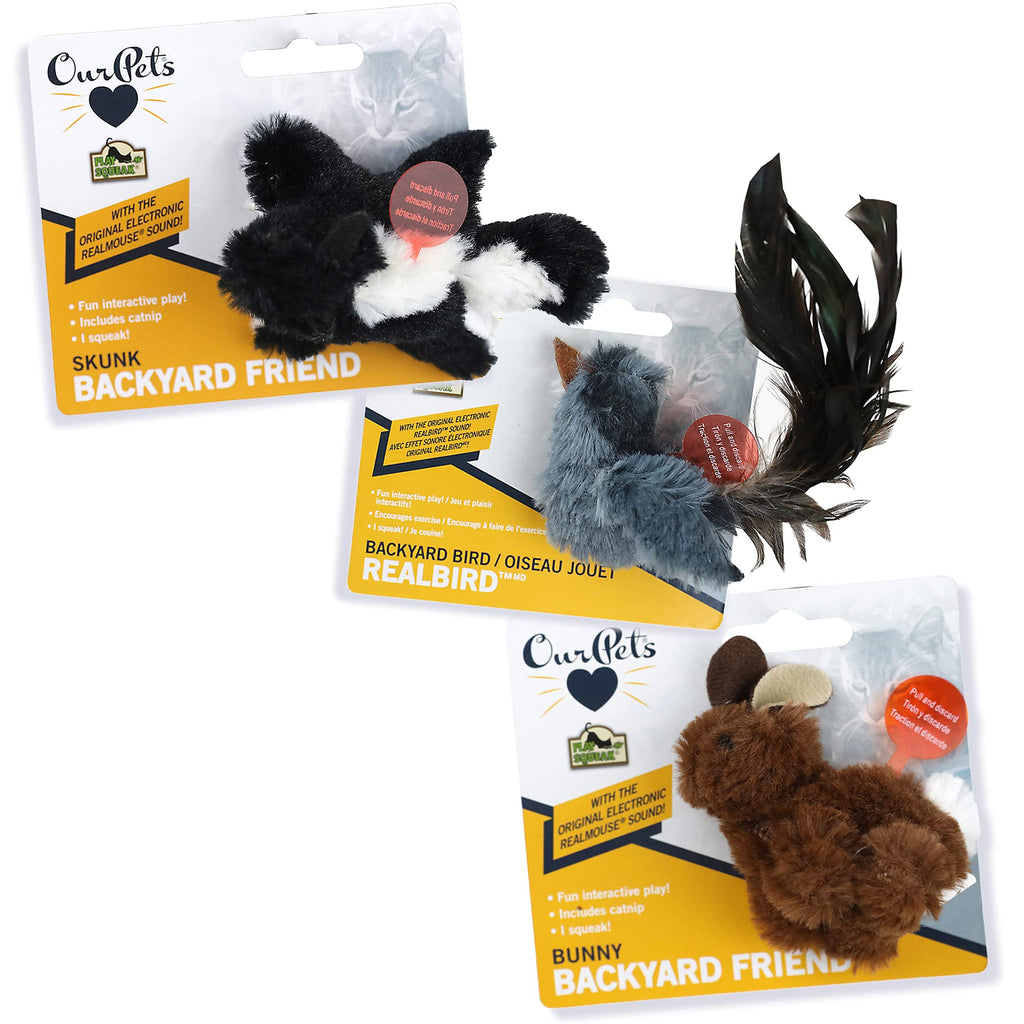 OurPets Play & Squeak Backyard Collection 3 Pack - PawsPlanet Australia