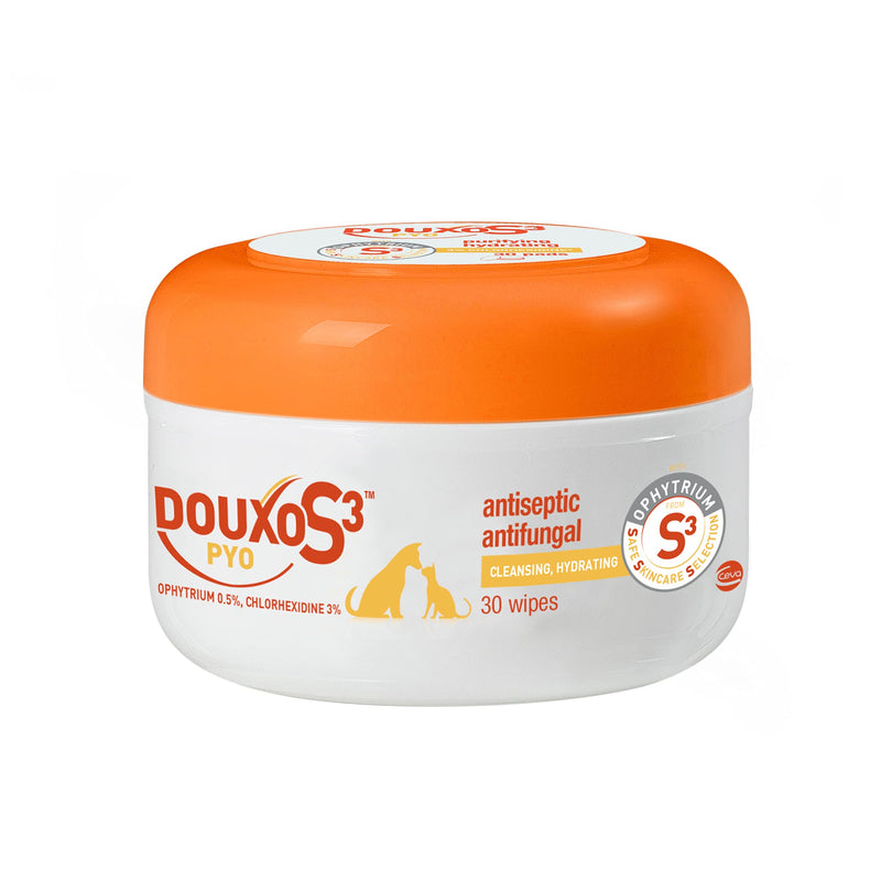 Douxo S3 PYO Wipes 30 Count - PawsPlanet Australia