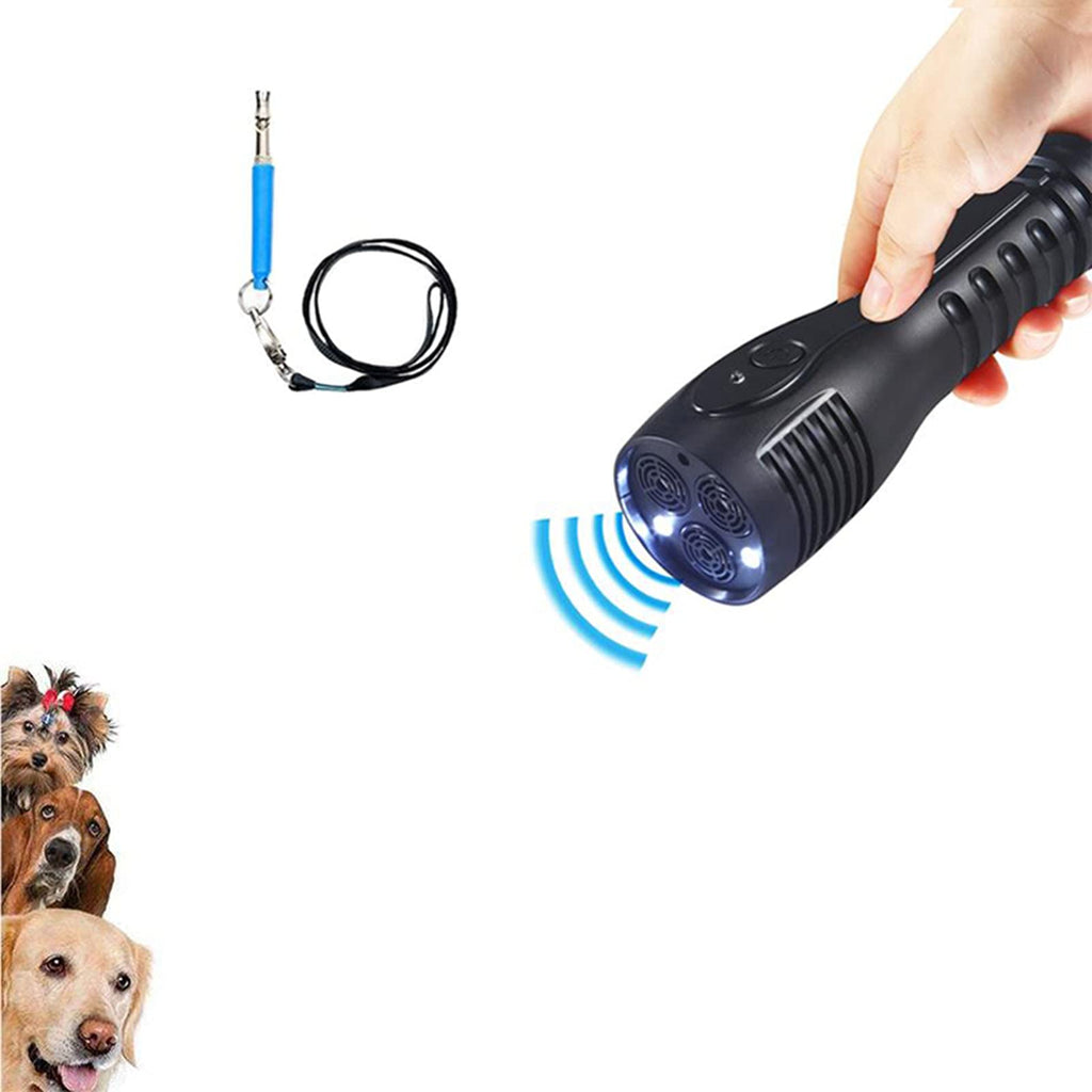 Moreau Dog Barking Control Devices with Dog Whistle, Led Flashlight, Rechargeable Anti Barking Device, 19.7Ft Range, Outdoor Indoor Self-Defense and Training Aid - PawsPlanet Australia