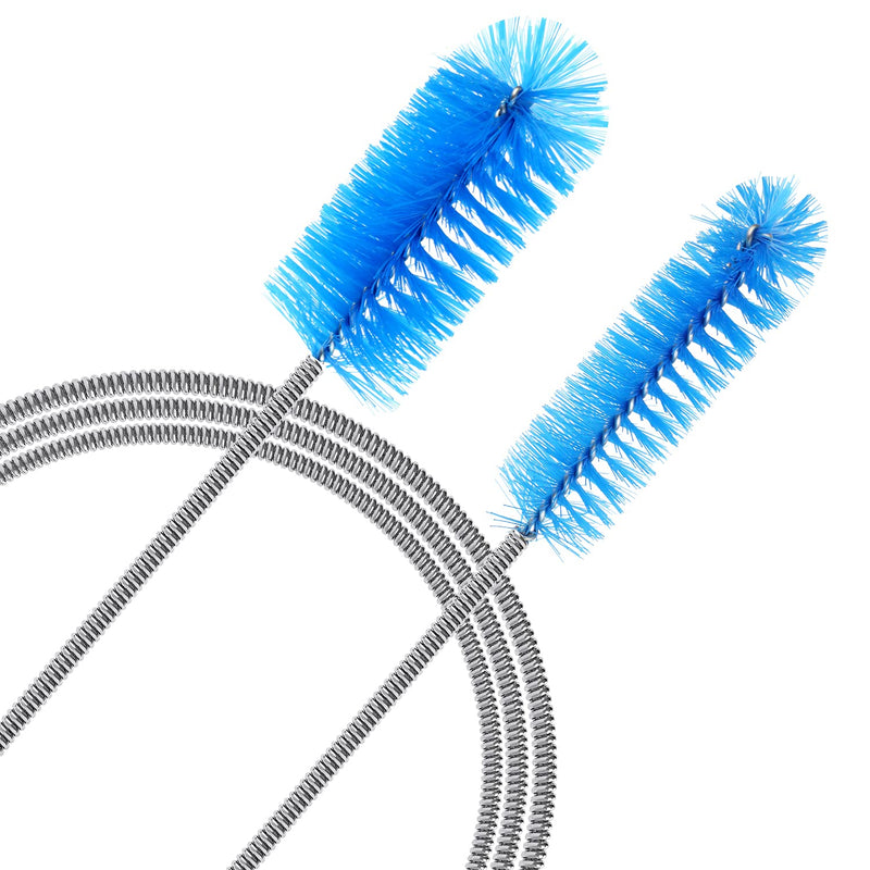 Pawfly 61 Inch Aquarium Filter Brush Flexible Long Stainless Steel Double Ended Bristles Tubing Pipe Cleaner for Fish Tank or Home Kitchen - PawsPlanet Australia