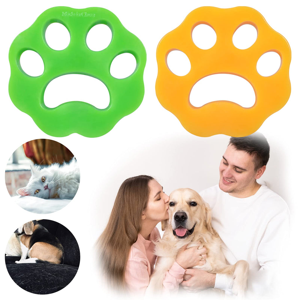 Molain Pet Hair Remover for Laundry- Dog Hair Remover Cat Hair Catcher, Washing Machine Reusable Pet Fur Catcher, for Washing Machine Silicone Lint Remover 2 pcs Curved - PawsPlanet Australia