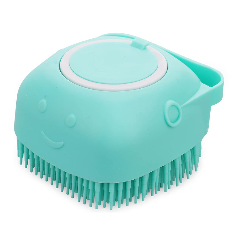 Molain Dog Cat Bath Brush Comb Silicone Rubber Dog Grooming Brush Silicone Puppy Massage Brush Hair Fur Grooming Cleaning Brush Soft Shampoo Dispenser(blue) blue - PawsPlanet Australia