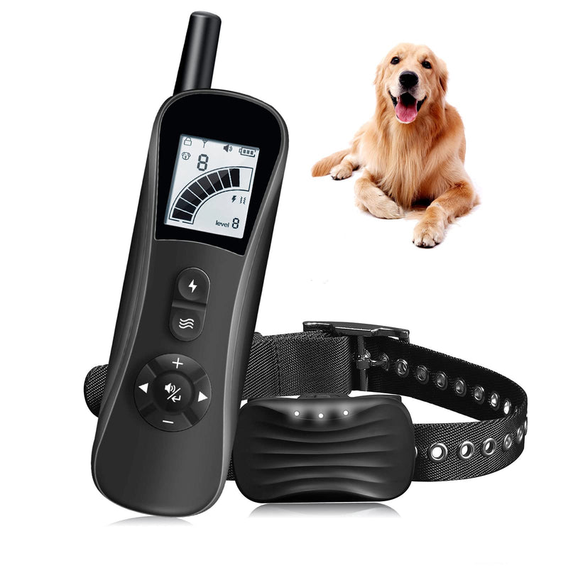 Guermok Dog Training Collar 3300Ft Waterproof Rechargeable Dog Shock Collar with Remote, 9 in 1 Adjustable Bark Shock Collars for Small Medium Large Dogs with Beep, Vibration, Safe Shock Modes - PawsPlanet Australia