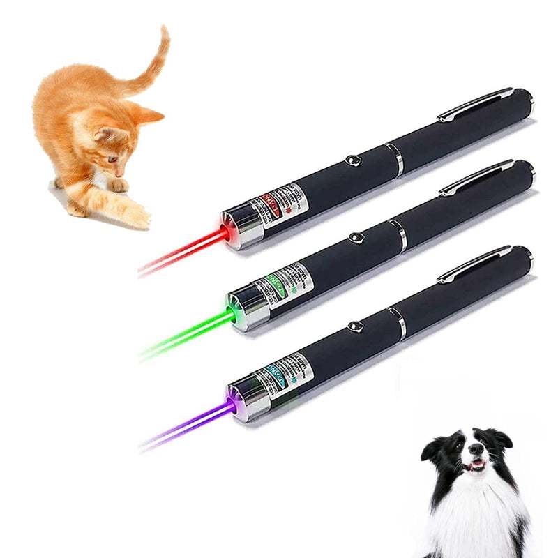 Interactive Cat Toy for Kitten and Dogs, UV Flashlight, Toy Sticks for Kittens and Puppies to Exercise Indoor and Outdoor Kitten Training, Pack of 3 - PawsPlanet Australia