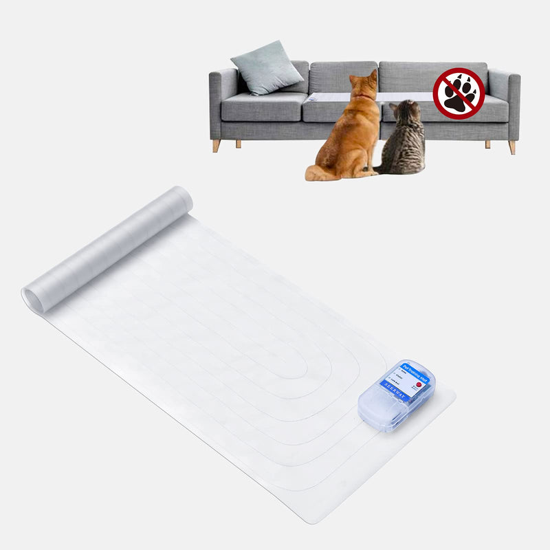 SEERWAY Scat Pet Shock Mat Indoor Upgraded, Safe Shock Training Pads for Dogs and Cats, Electric Repellent Zap Mat Keeps Pets Off Couch, Sofa, Counter, 3 Training Modes One Piece 60"x 12" - PawsPlanet Australia