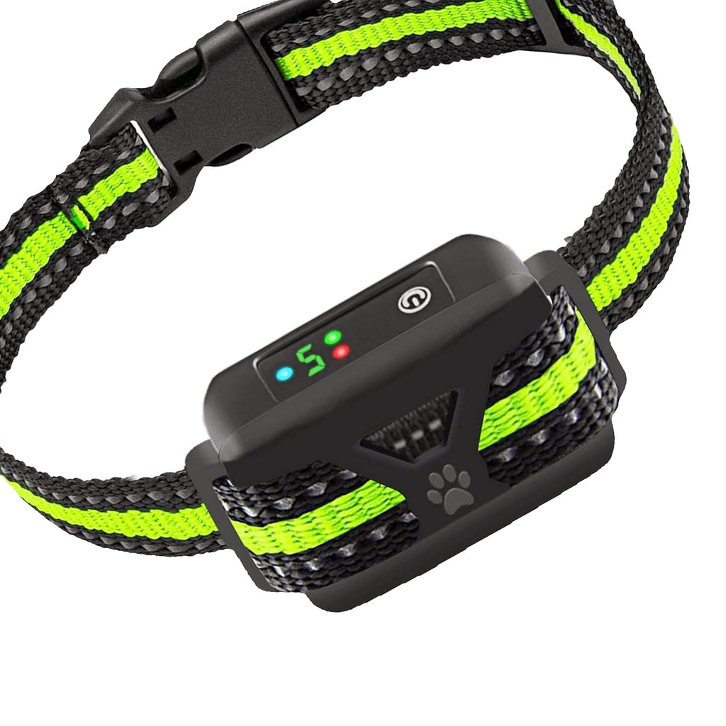 AHJDL Dog Bark Collar -5 Adjustable Sensitivity and Intensity Levels-Dual Anti-Barking Modes Rechargeable/Rainproof/Reflective -No Barking Control Dog Shock Collar for Small Medium Large Dogs blue - PawsPlanet Australia