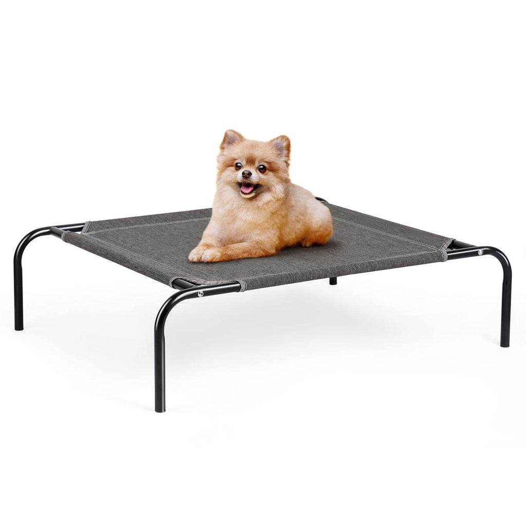 Pet Cot Elevated Dog Bed Portable Raised Pet Bed Durable Indoor & Outdoor Waterproof Dog Crates for Small & Medium Pets, Dark Brown - PawsPlanet Australia