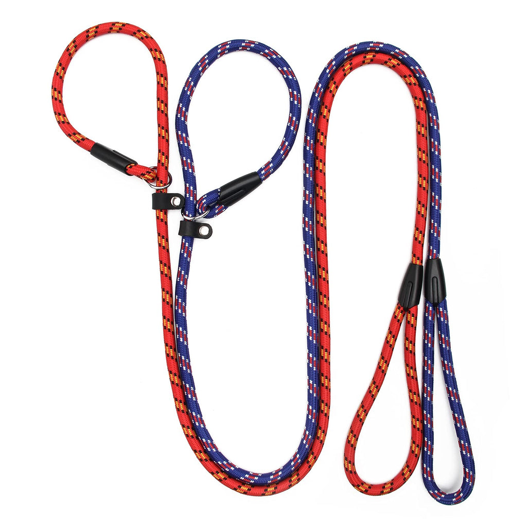 Coolrunner 2PCS Durable Dog Slip Rope Leash, 5 FT Dog Training Leash, Strong Slip Lead, Standard Adjustable Pet Slipknot Nylon Leash for Small Medium Dogs(10-80 lb) - PawsPlanet Australia