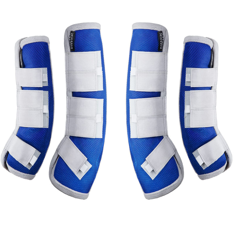 Harrison Howard Horse Fly Boots Protection Four Leg Guards-Set of 4 Aquamarine Full Size - PawsPlanet Australia