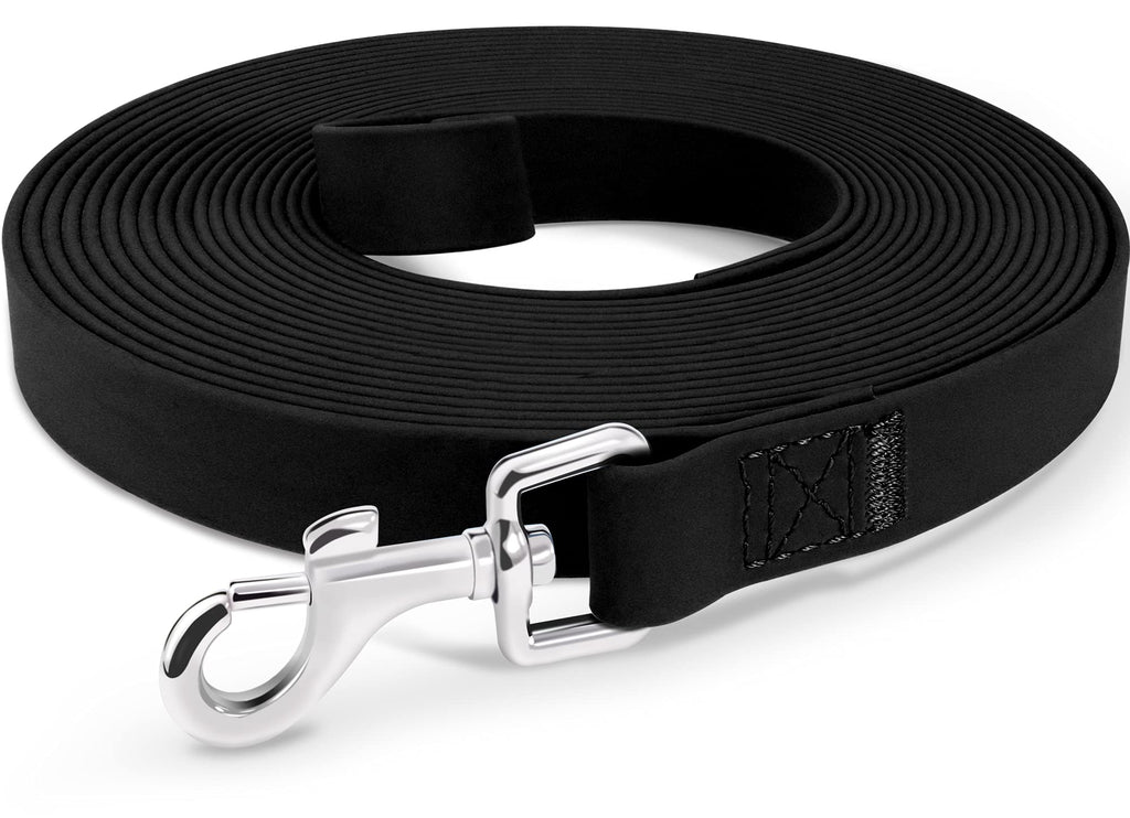 Joytale 15ft 33ft 50ft 66ft Long Dog Leash, Waterproof PVC Dog Training Leash for Large Medium Small Dogs for Yard Training, Playing, Hiking and Swimming 15 ft Black - PawsPlanet Australia