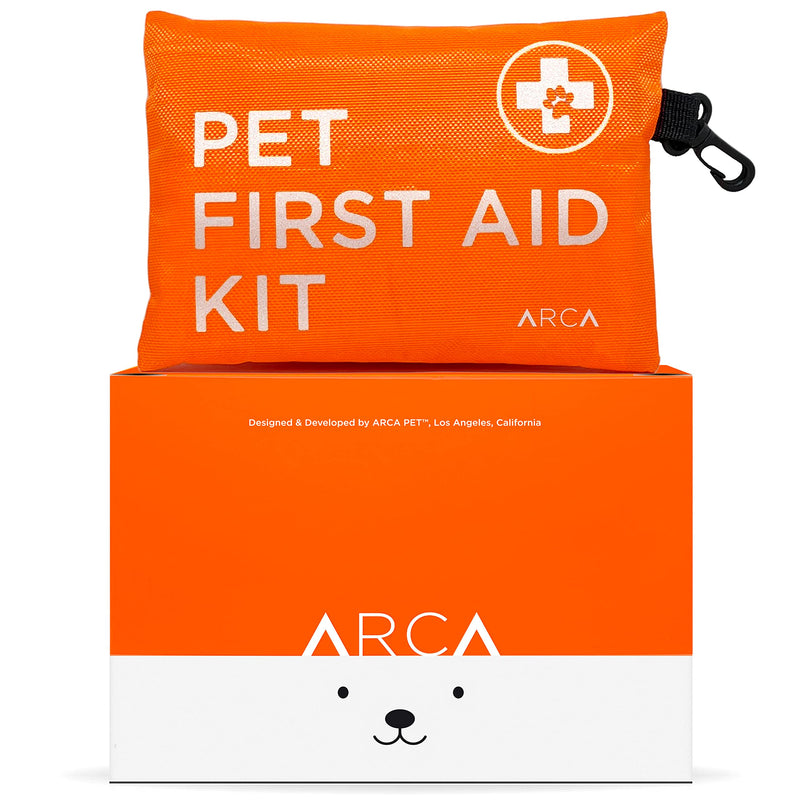 ARCA PET Dog First Aid Kit - Pet Emergency Travel kit for Cat and Dog - Waterproof High Visibility Reflective First Aid Pouch for Pets for Camping, Hiking, Backpacking, Sports, Hunting - PawsPlanet Australia