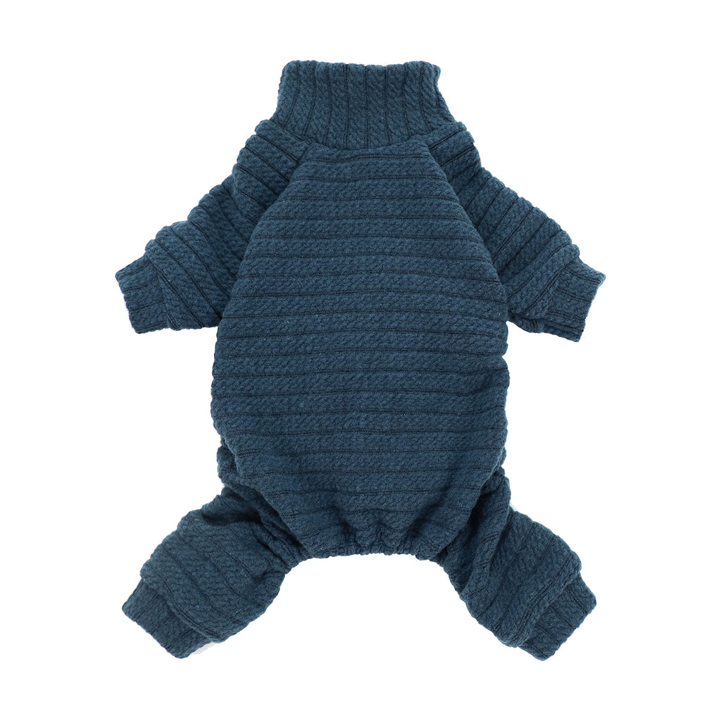 Fitwarm Turtleneck Knitted Dog Sweater Puppy Pajamas Thermal Doggie Winter Clothes Knitwear Pet Coats Cat Apparel XS Blue - PawsPlanet Australia