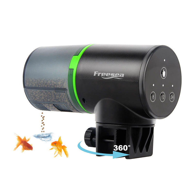 FREESEA Aquarium Automatic Fish Feeder: Vacation Timer Feeder for Fish Tank Electric Adjustable Auto Fish Food Dispenser 0.05 Gal & Two Fixed Methods - PawsPlanet Australia