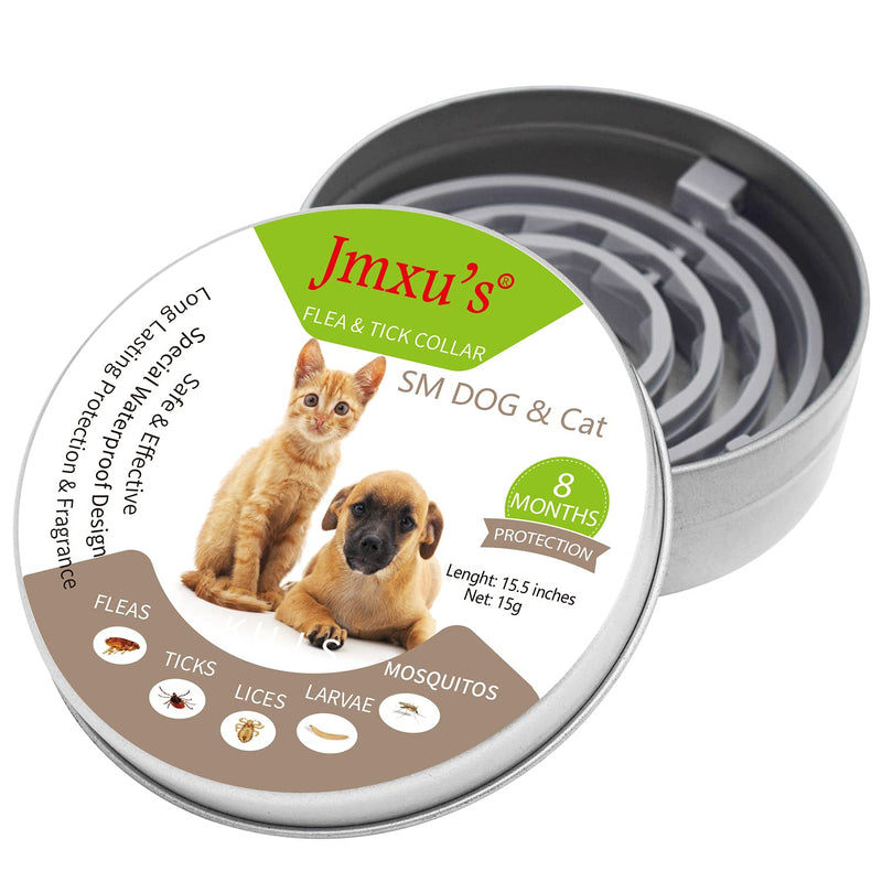 Flea and Tick Collar for Cats or Small Dogs, Made with Natural Plant Based Essential Oil, Flea and Tick Prevention for Kitten or Puppy, Safe and Effective Repels Fleas and Ticks, 8 Month Protection - PawsPlanet Australia