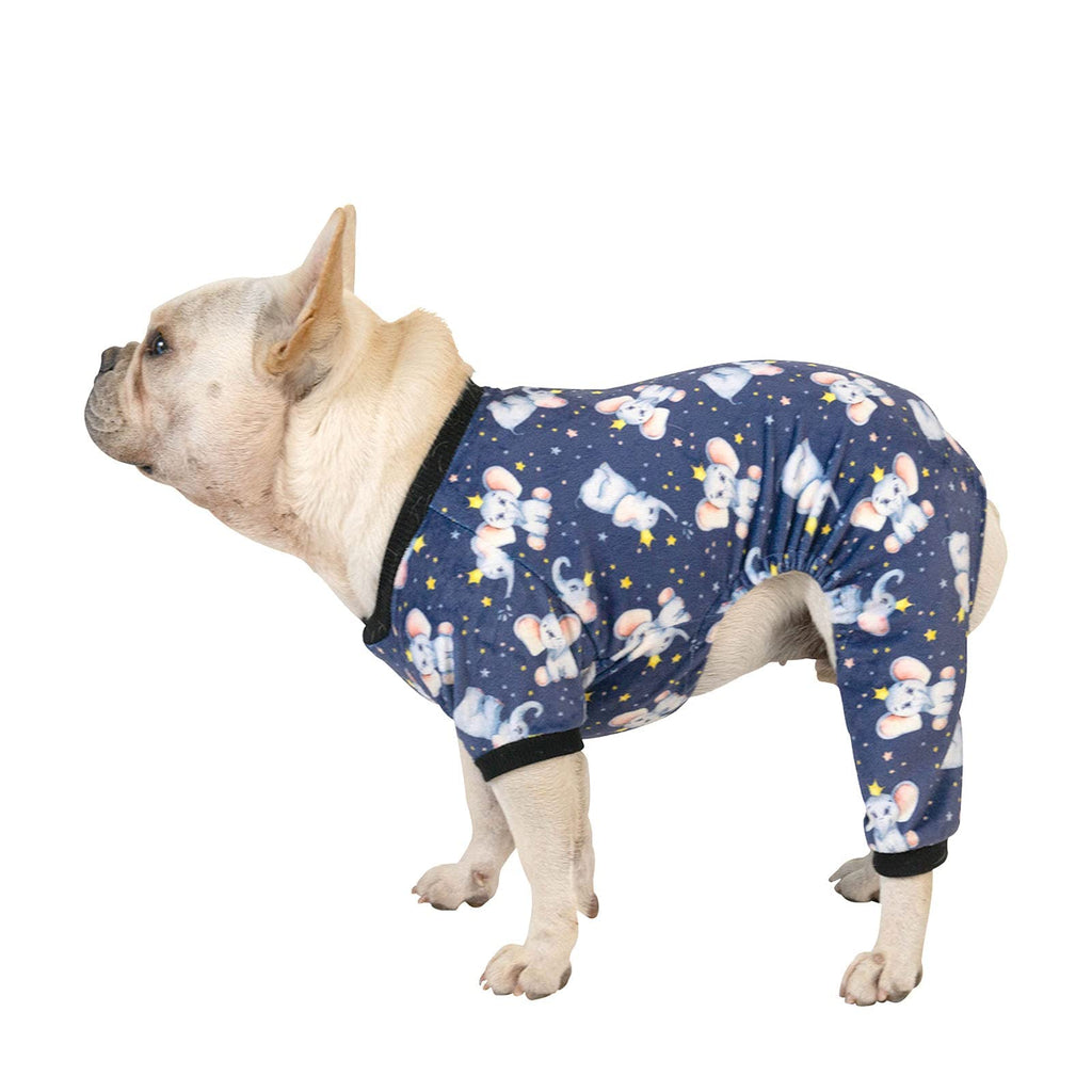 CuteBone Dog Pjs Onesies Pet Clothes Jumpsuit Cat Apparel Soft Puppy Pajamas X-Small Elephant - PawsPlanet Australia