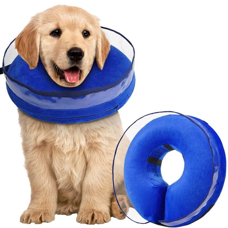 Zeaxuie Soft Inflatable Dog Cone Collar for Dogs After Surgery with Enhanced Anti-Licking for Unrestricted in Daily Life (Pack of One) X-Small - PawsPlanet Australia