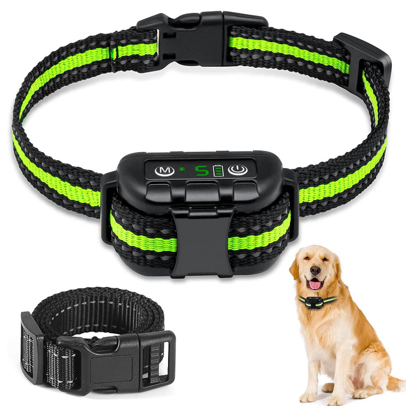 Bark Collar, Rechargeable Dog Barking Control Training Collar with Beep, Vibration and No Harm Shock Bark Collar for Small, Medium, Large Dogs-5 Adjustable Sensitivity and Intensity Levels Black - PawsPlanet Australia