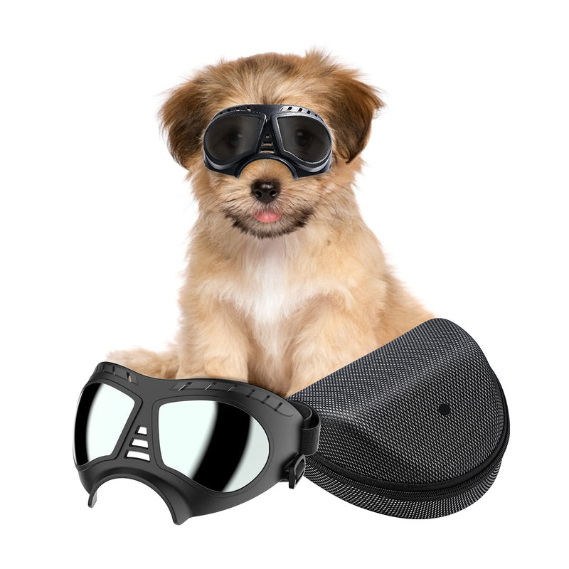 NVTED Dog Goggles Big Area Dog Sunglasses, Large Breed Windproof Snowproof Eye Protection Dog Glasses for Outdoor Driving Cycling (Small) Small - PawsPlanet Australia
