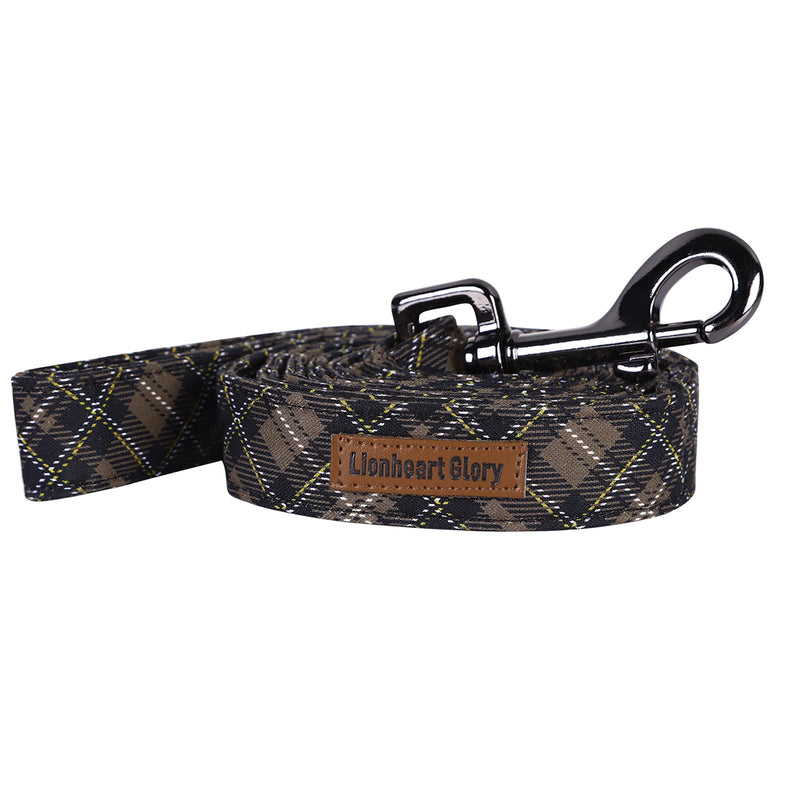 Lionheart glory Premium Dog Collars, Bowtie Dog Collar, Adjustable Heavy Duty Dog Collar with Bow for Small Medium Large Dogs Leash-XS Brown Grid - PawsPlanet Australia