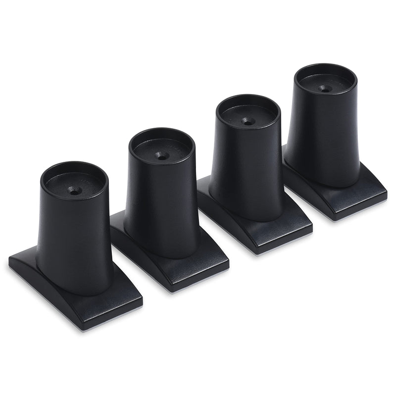 Wall Nanny Extender - 6 Inch Baby Gate Extension Kit (Made in USA) Extends Pressure Gates + Protects Walls + Stabilizes Gate - for Child, Pet & Dog Gates - Works on Stairs - Protector (4 Pack) Black - PawsPlanet Australia