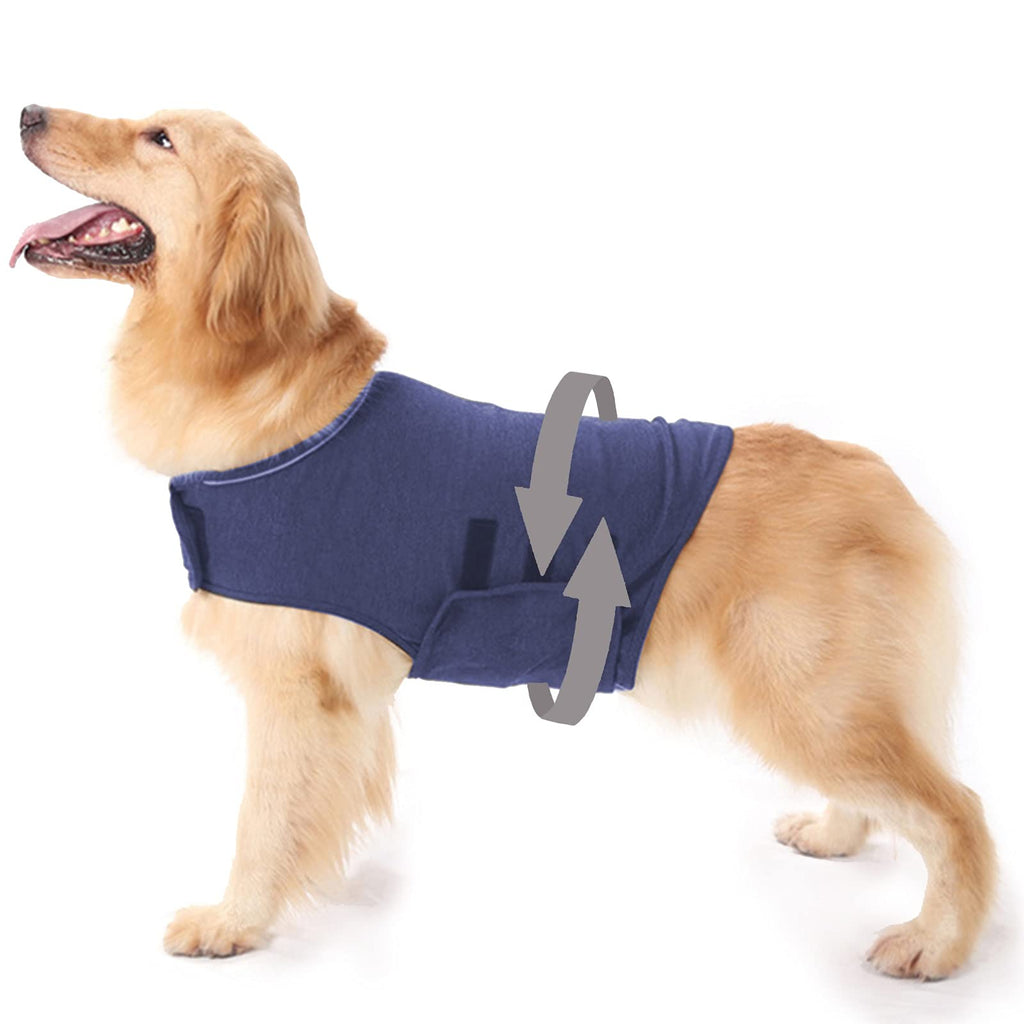 Dog Anxiety Jacket, Dog Anxiety Calming Vest Wrap for Thunderstorm, Fireworks, Vet Visit, Travel and Separation, Suitable for Small Medium Large Dogs X-Small Blue - PawsPlanet Australia