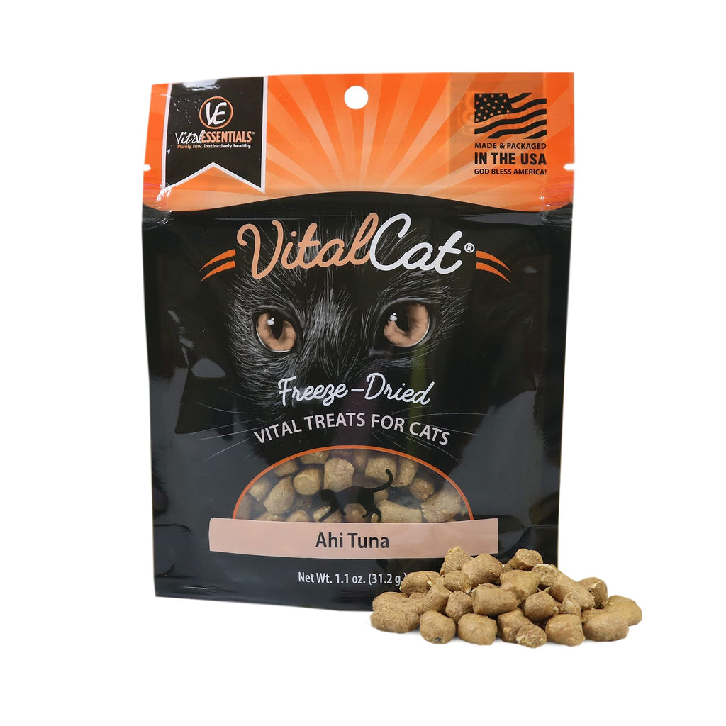 Vital Cat Freeze-Dried Ahi Tuna Cat Treats, 1.1 oz,Brown,3756 - PawsPlanet Australia