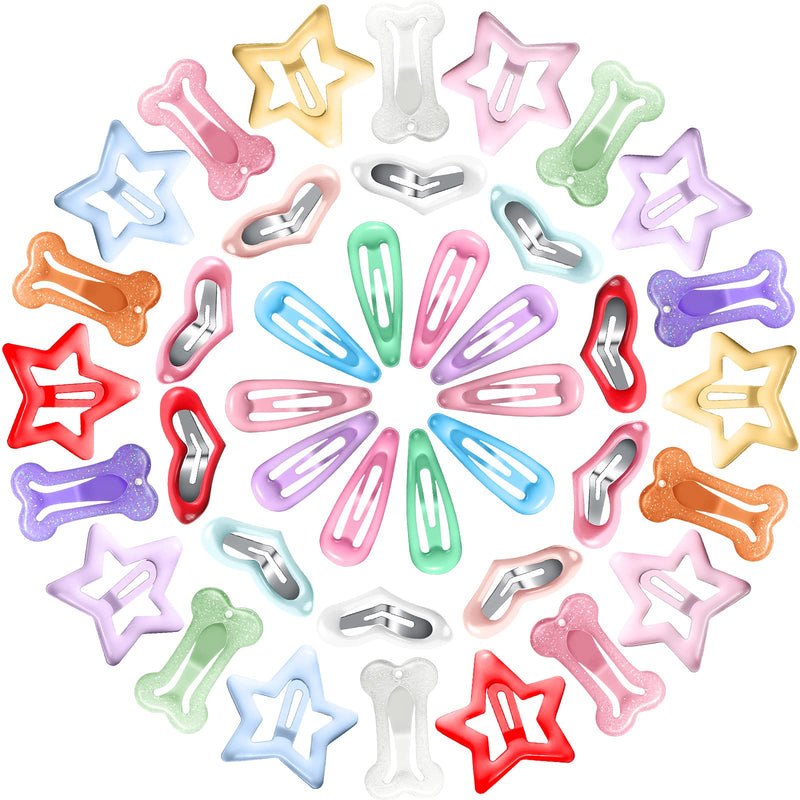 MTLEE 40 Pieces Dog Hair Clips Pet Hair Barrettes Dog Hair Accessories Clip Pet Grooming Products Small Snap Hair Clips Cute Pet Hairpin Headwear for Dog Cat Puppy Pet, 20 Pairs - PawsPlanet Australia
