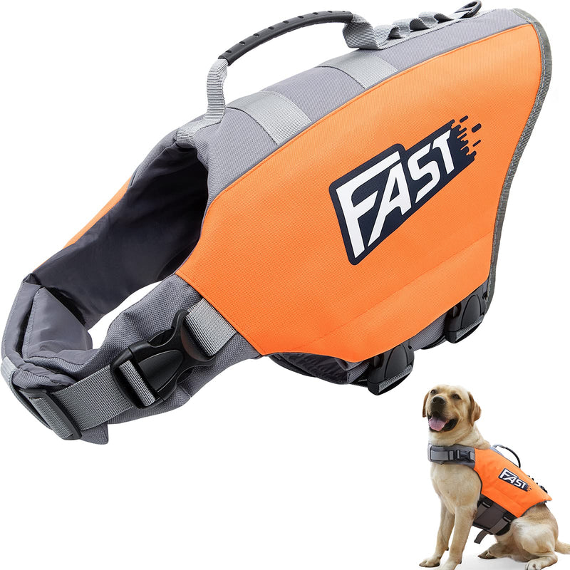 Dog Life Jackets Adjustable Dog Life Vest with Rescue Handle for Small Medium Large Dogs, Ripstop Pet Flotation Life with Superior Buoyancy S - PawsPlanet Australia