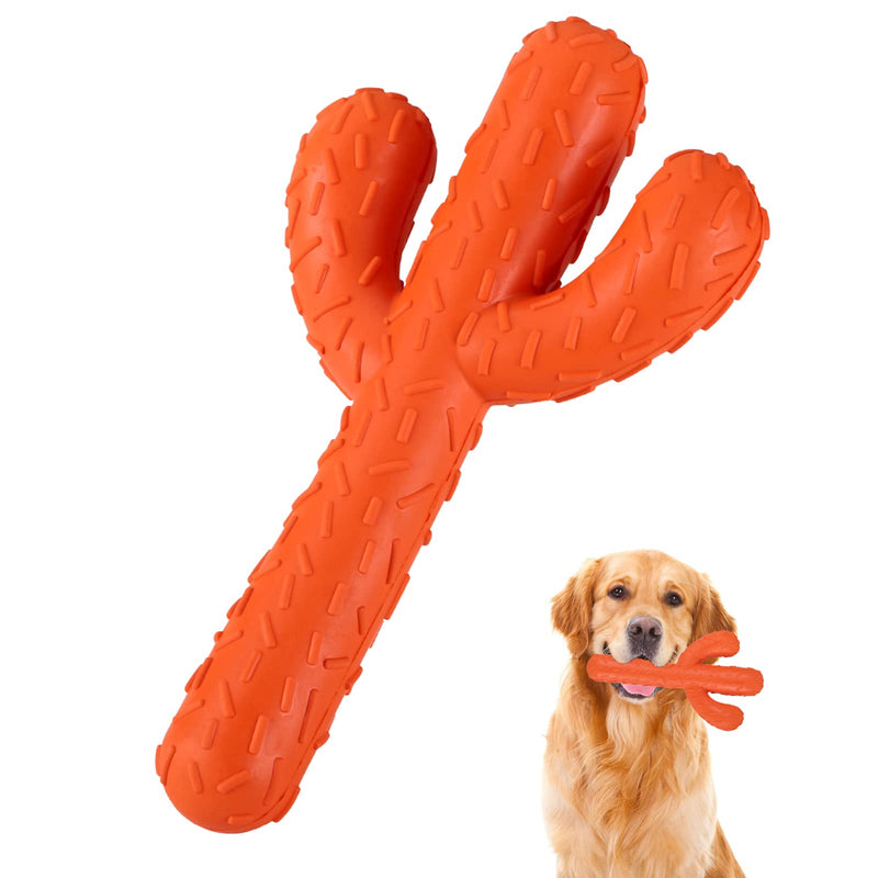 Dog Chew Toys, Long Lasting Natural Rubber Dog Toys for Aggressive Chewers, Durable Tough Cactus Stick Pet Toys for Training and Cleaning Teeth, Interactive Dog Puppy Toys for Medium Small Dogs - PawsPlanet Australia