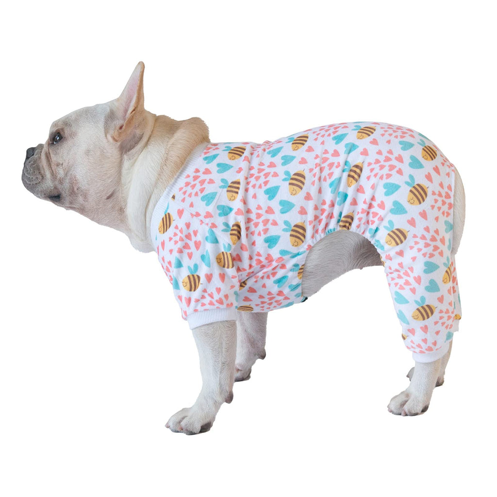 CuteBone Dog Pajamas Soft Cat Clothes Cute Puppy Apparel Doggie Outfit Pet Pjs Onesie X-Small Bee - PawsPlanet Australia