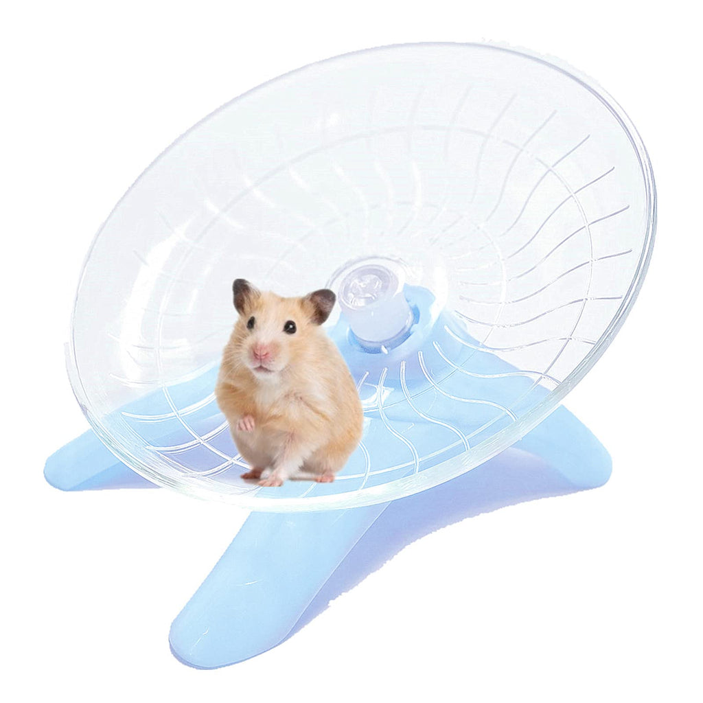 Hamster Flying Saucer Silent Running Exercise Wheel for Hamsters, Gerbils, Mice ,Hedgehog and Other Small Pets Silent Running Wheel Hamster Wheel Blue - PawsPlanet Australia