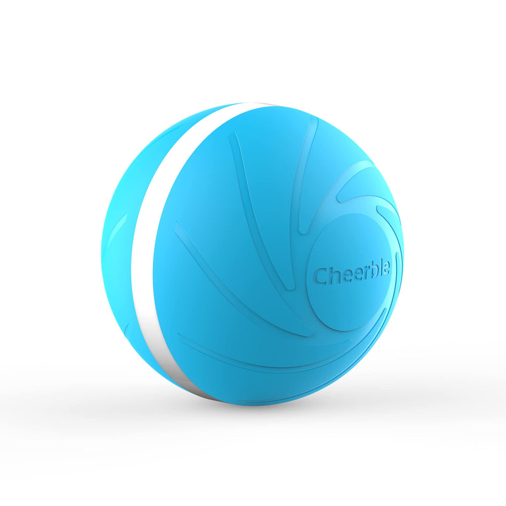 Cheerble Dog Ball Toy Interactive & Automatic Ball, Self-Propelling Ball for Dogs, 3 Interactive Motions Smart Robotic Indoor Pet Toy, USB Rechargeable Toy for Small Medium Large Dogs (Not for Aggressive Chewers), Stimulate Your Pet's Instinct Blue - PawsPlanet Australia