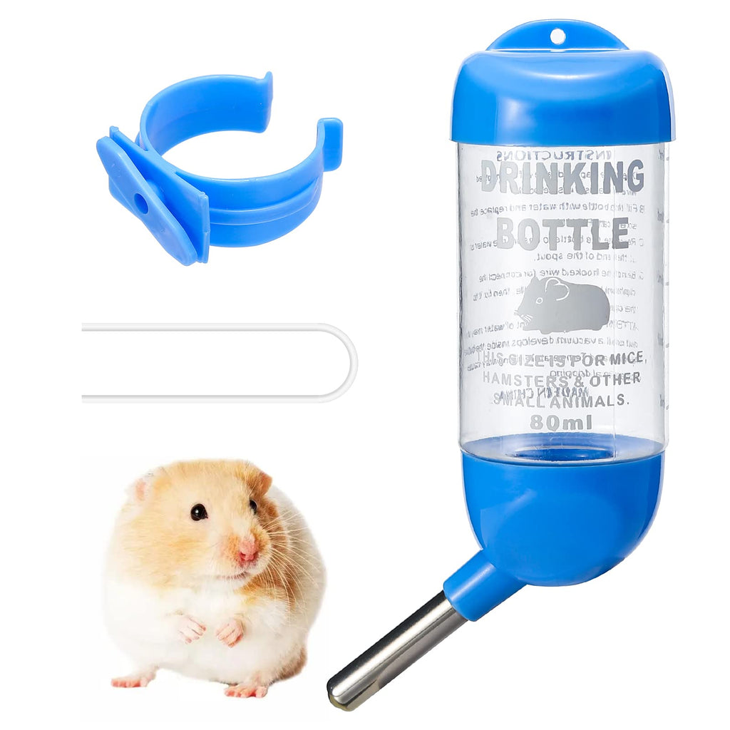 Small Animals Water Bottle with Stand Wooden Hamster Water Bottle Holder for Small Sized Pets as Hamsters, Mice, Gerbils, Guinea Pigs, Rabbits 2.7 oz water bottle - PawsPlanet Australia