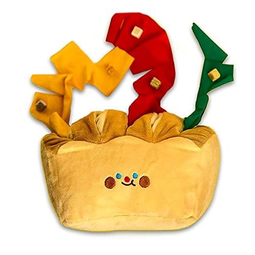 Coco Emporium Bread Hide and Seek Crinkle Puzzle Dog Toy for Small Medium and Large Dogs, Designer Cute Interactive Food Plush Puppy Digging Sensory Toy, Funny Holiday Birthday Games for Puppies - PawsPlanet Australia