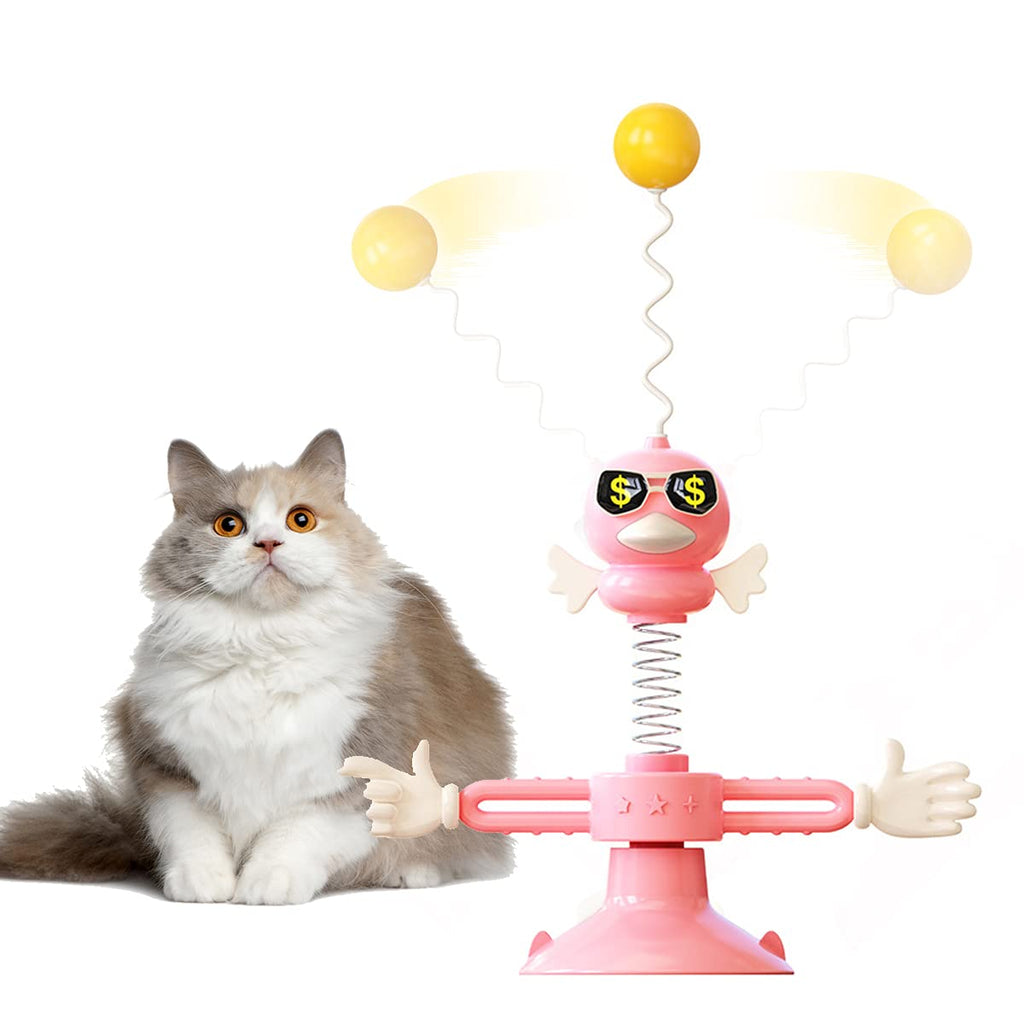 Cat Toys Windmill Turntable Feather Funny Cat Stick Tumbler Cat Toy, Kitten Fun Mental Physical Exercise Puzzle Toys,Satisfies Kitty’s Hunting, Chasing and Exercising Needs - PawsPlanet Australia