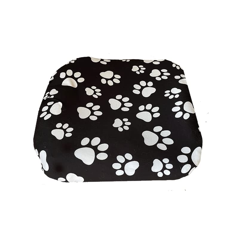 Furever Pet Dog Bed Slipcover-Stretch Soft Petbed Cover-Universal-Easy to Remove (Zipper Free) -Black/Small Small- 24"x18"x4" Black - PawsPlanet Australia