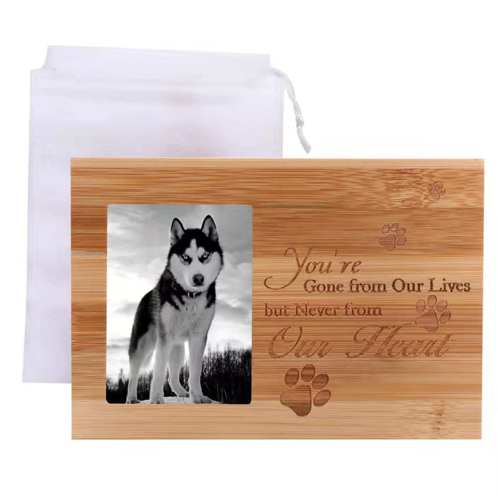 NC Pet Urn,Keepsake Boxes,Dog Memorial with Picture, Wood Casket,Cat Urns for Ashes, Memory Box for Keepsakes,Cremation Pets Box for Animal Ashes MH-12 - PawsPlanet Australia